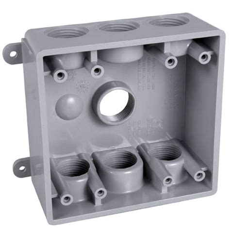 extra deep weatherproof electrical box 2-gang 3 4 in outlets|2.